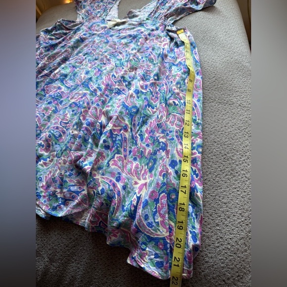 Matilda Jane Maze Tunic Paisley Flowy Blouse Women’s Sz L Boho Festival Girlcore - Picture 4 of 5